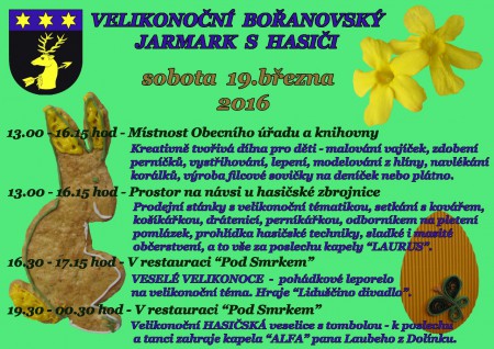 Velikonoční Bořanovský jarmark s hasiči